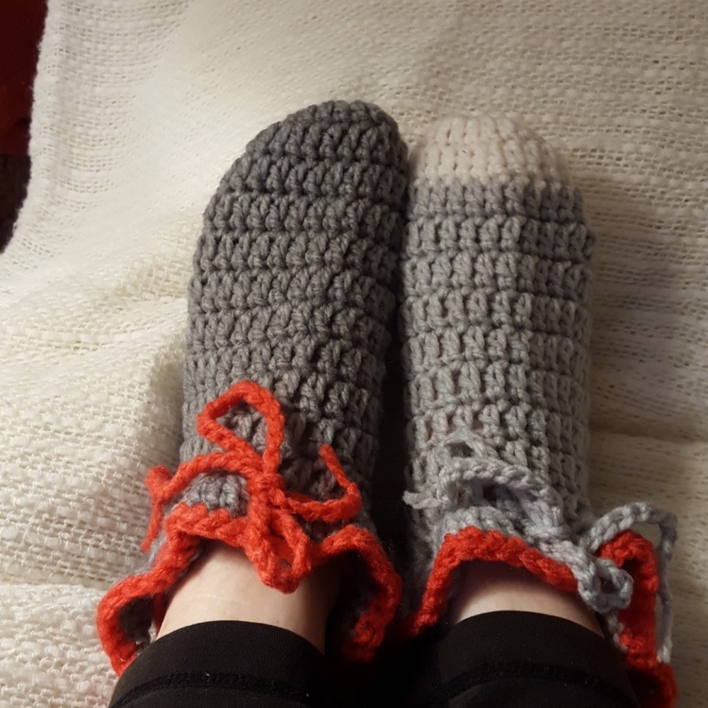Greys Handmade Crochet Slippers